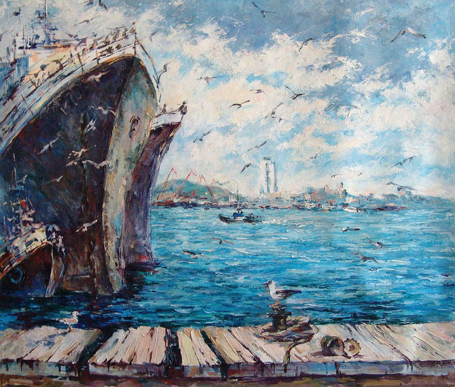 холст/масло; Размер, мм: 500x600; Дата создания: 2008 Косенко Виктория. «Свежий ветер»