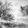 Кудрявцев Е.А. «Пейзаж с птицей»