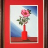 Viktor Burmin. «A flower in a red vase»